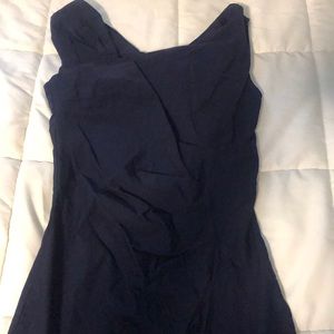 Navy blue work dress